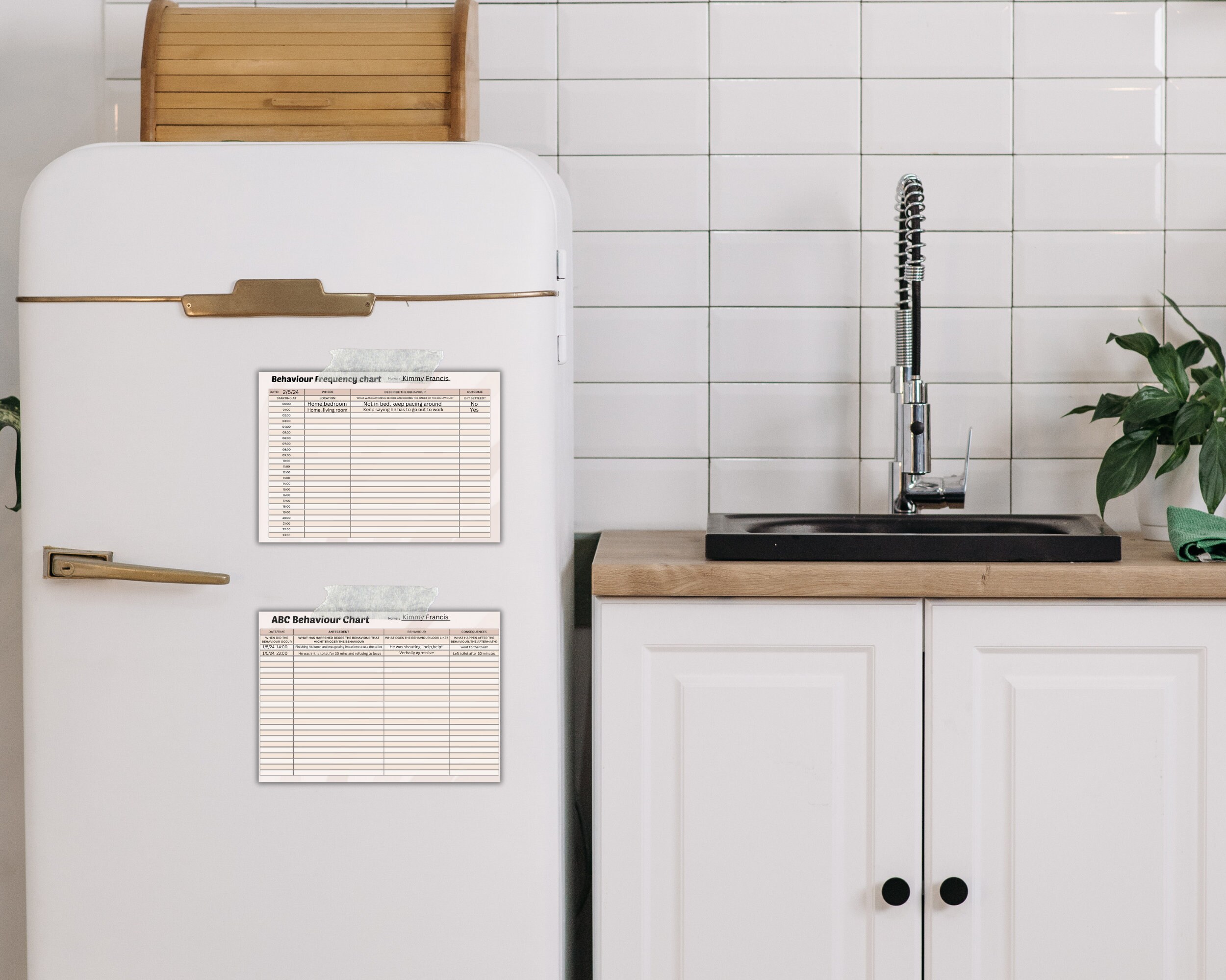 Behavioural Chart Tracker, Behaviour Analysis, ABC Chart , Behaviour