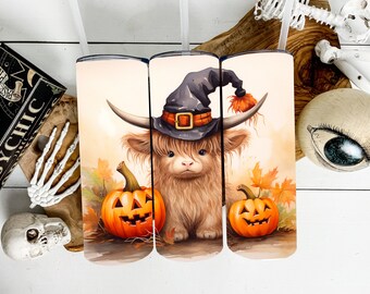 Baby Highland Cow Halloween Stainless Steel Tumbler