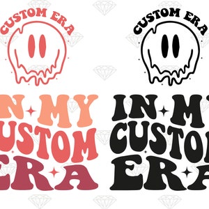 Custom In My Era Png, Custom Wavy Stacked PNG, Funny Testing Era PNG, Groovy Mom Era PNG, Texto ondulado retro personalizado, Diseño de camiseta personalizado