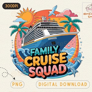 Crucero familiar Pgn, Tripulación de crucero familiar Png, Vacaciones familiares Png, Crucero 2025 Png, Vacaciones Png, Crucero retro Png, Descarga instantánea Png