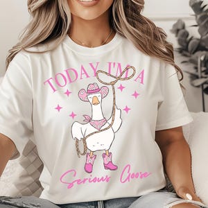Vintage lustige Gans, ich bin eine ernste Gans heute PNG, lustige Gans Shirt Design, sarkastische Gans Png, dumme Gans Png, trendige Gans