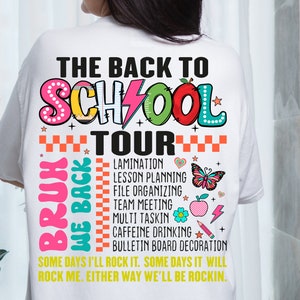 Powrót do szkoły SVG, School Doodles PNG, We Back Bruh SVG, School Tour PNG, Pierwszy dzień szkoły SVG, Prezent dla nauczyciela