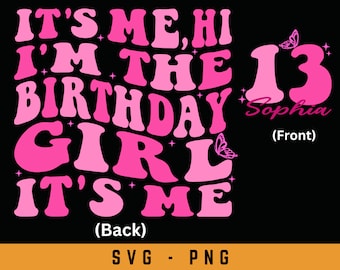 Custom Birthday SVG: Retro Wavy Stacked Design (SVG & PNG)