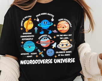 Neurodiverse Universe PNG: Autism Awareness Designs (Digital Download)