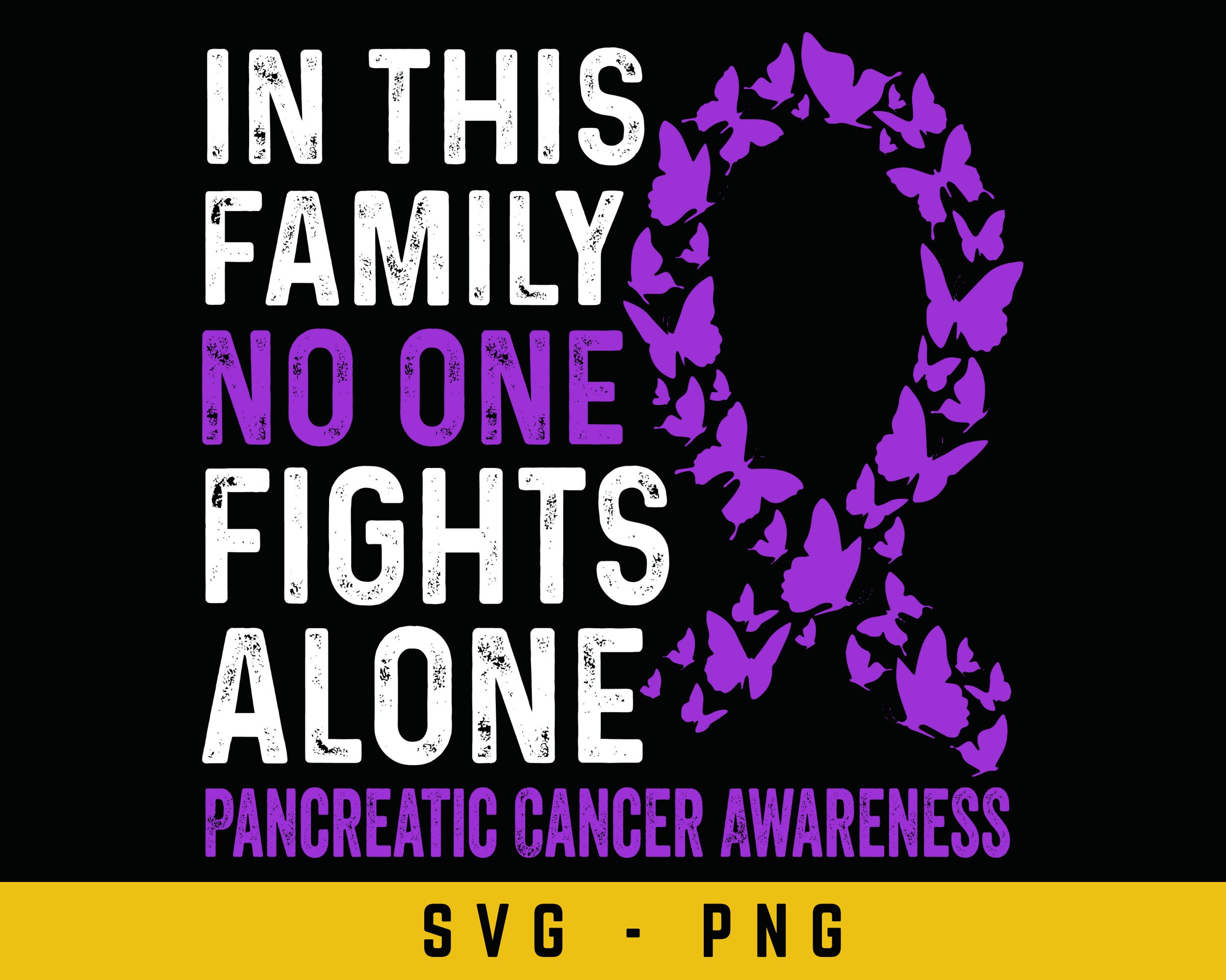 Pancreatic Cancer Awareness Shirt - No One Fights Alone Pancreatic Cancer Awareness Shirt - No One Fights Alone