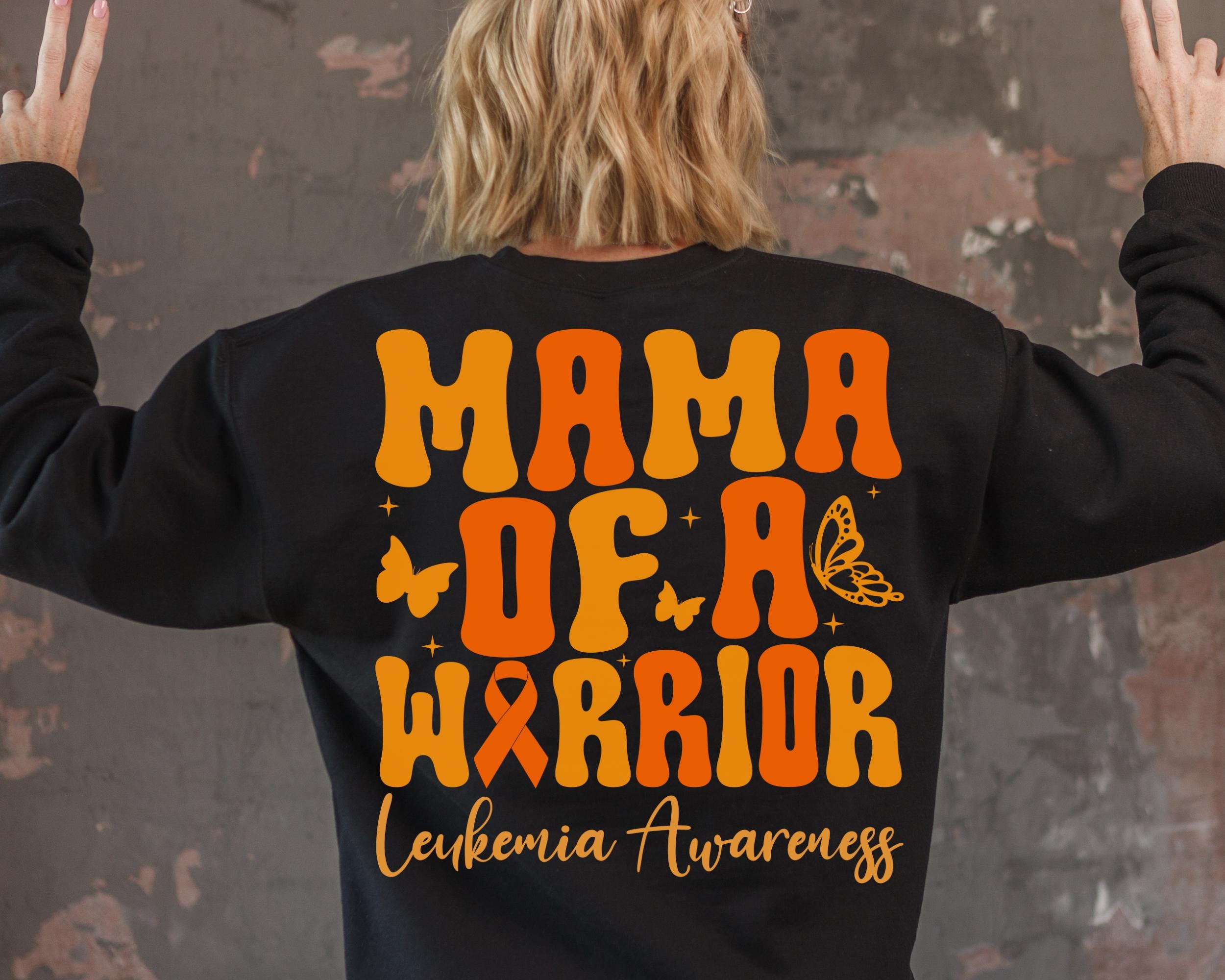 Mama Warrior Leukemia Awareness Design (SVG, PNG)