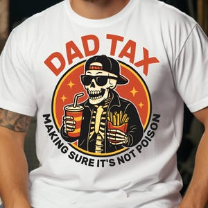Dia dos Pais Engraçado, Imposto para Pais PNG, Garantindo que Não é Veneno PNG, Design de Sublimação, Definição de Imposto para Pais, Camiseta para o Dia dos Pais, Download Digital