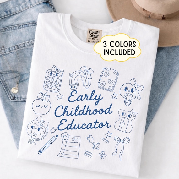 Early Childhood Educator PNG, Teacher Shirt Design, Preschool Teacher PNG, ECE Teacher Png, Classroom Graphic Digital Download