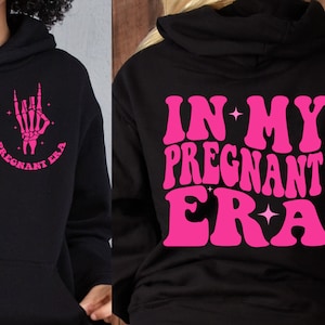 In My Pregnant Era Png Svg, In My Pregnancy Era, Mom to be Svg, Front and Back Design, Wavy Text shirt, Cut File, Digital Download