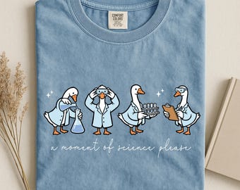 Ein Moment der Wissenschaft bitte (PNG), Naturwissenschaftslehrer (PNG), Lustige Gans (PNG), Laborwissenschaftler, MINT-Lehrer (PNG), Chemielehrer (Sublimation)
