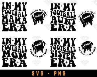 Football Era SVG Bundle: Mom, Aunt, Sister Designs (Cut File Download)