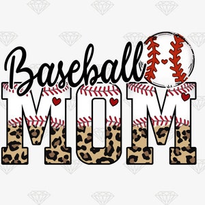 Baseball Mom png, Baseball Mam Sublimation png, Mama png, Mom png, Baseball Mom Leopard png Designs, Muttertag Geschenk, Digitale Datei