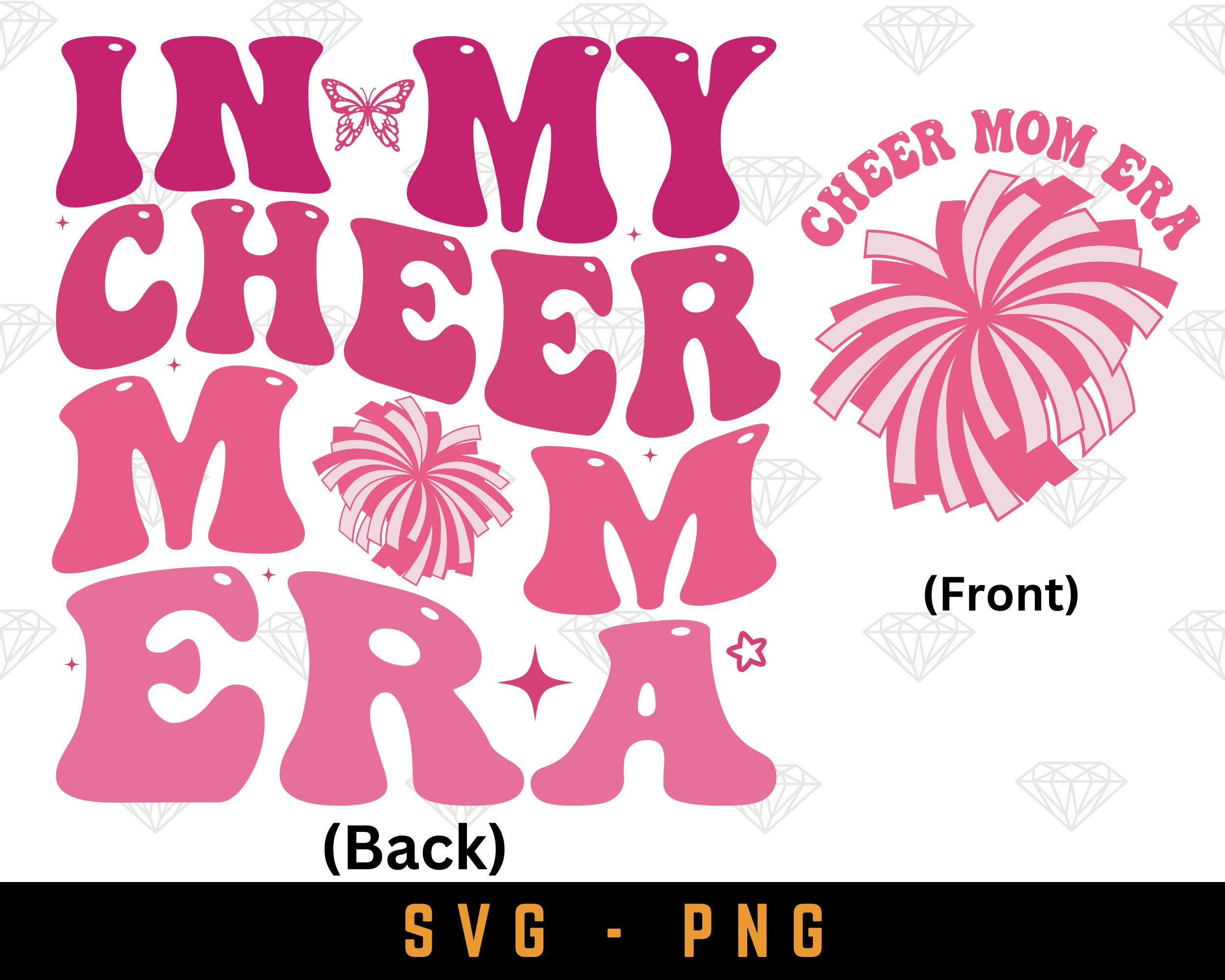 In My Cheer Mom Era Svg Png, Cheer Mom Era Svg, Cheer Mom