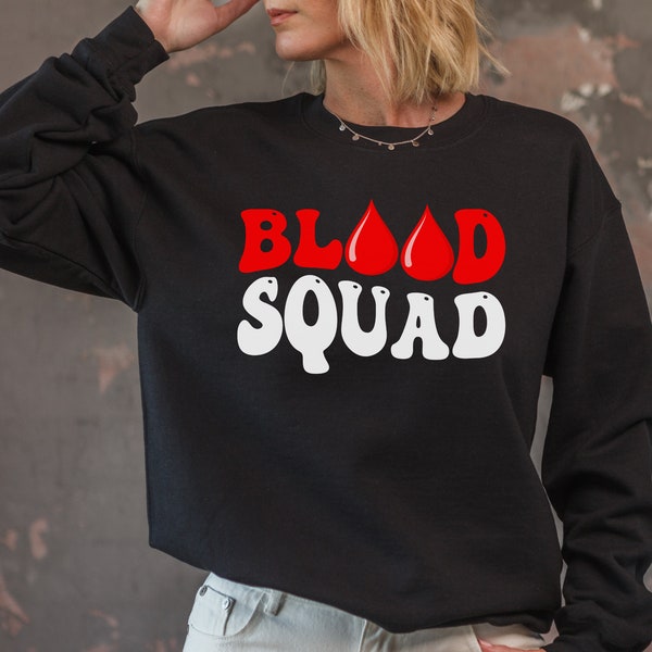 Blood Squad SVG, Blood Donation, Blood Donor Gift, Donor Awareness, world blood donor day, Blood Donation Sweater, Cut File Download