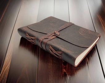 Personalised Leather Journal, Handmade notebook, A4, A5, A6, A7, Travel Journal, Vintage Journal, Birthday gift