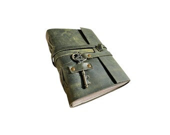 Leather Journal Notebook gift A6: Personalized Travel Notebook