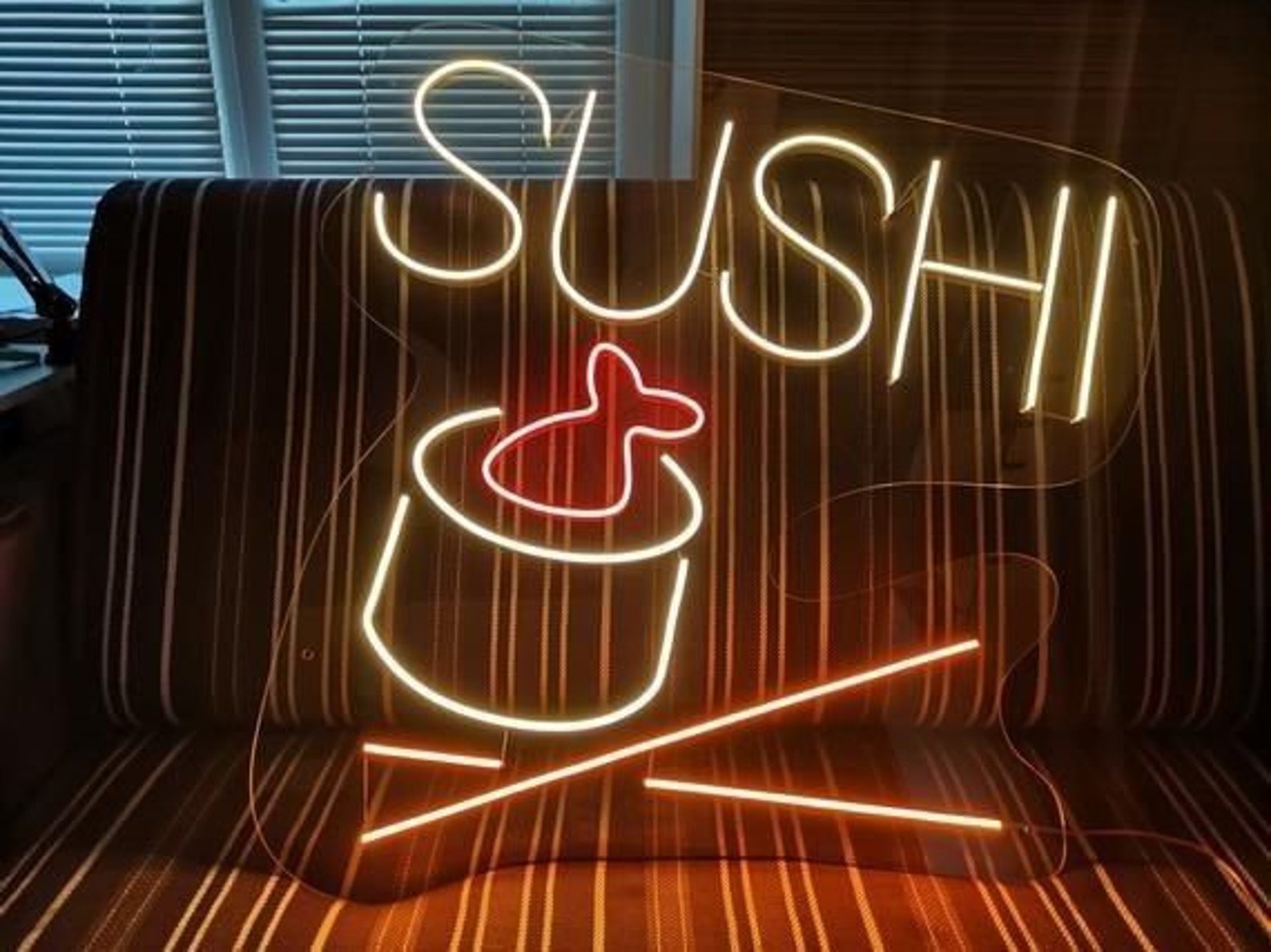 Sushi Neon Sign Neon Light Gift Custom Sushi Neon Sign Etsy