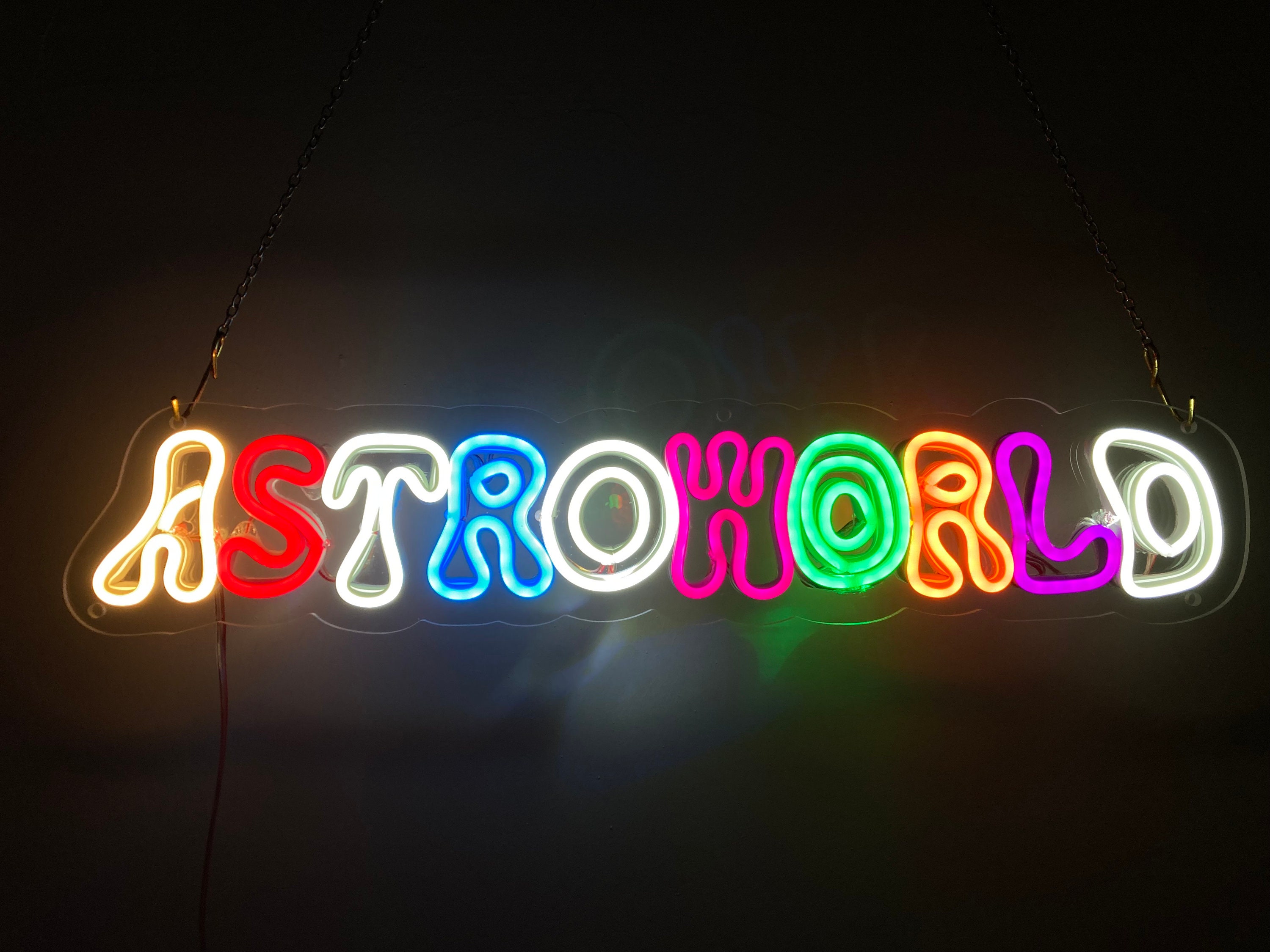 Astroworld Neon Sign Neon Light Gift Custom Neon Sign Etsy UK