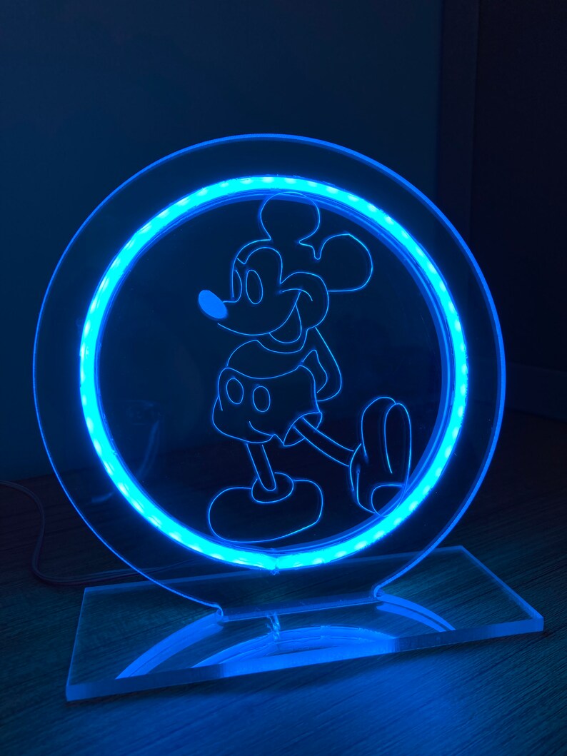 Micky Mouse Neon Sign Neon Light Gift Custom Neon Sign Etsy