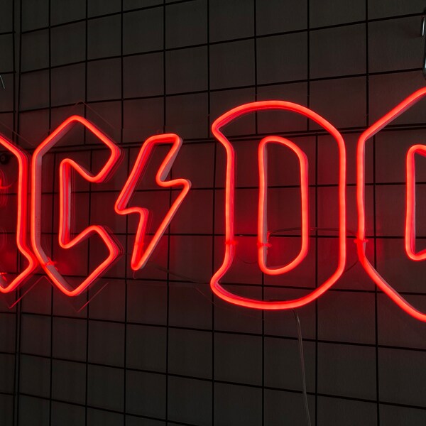 Acdc Neon Sign Etsy Canada