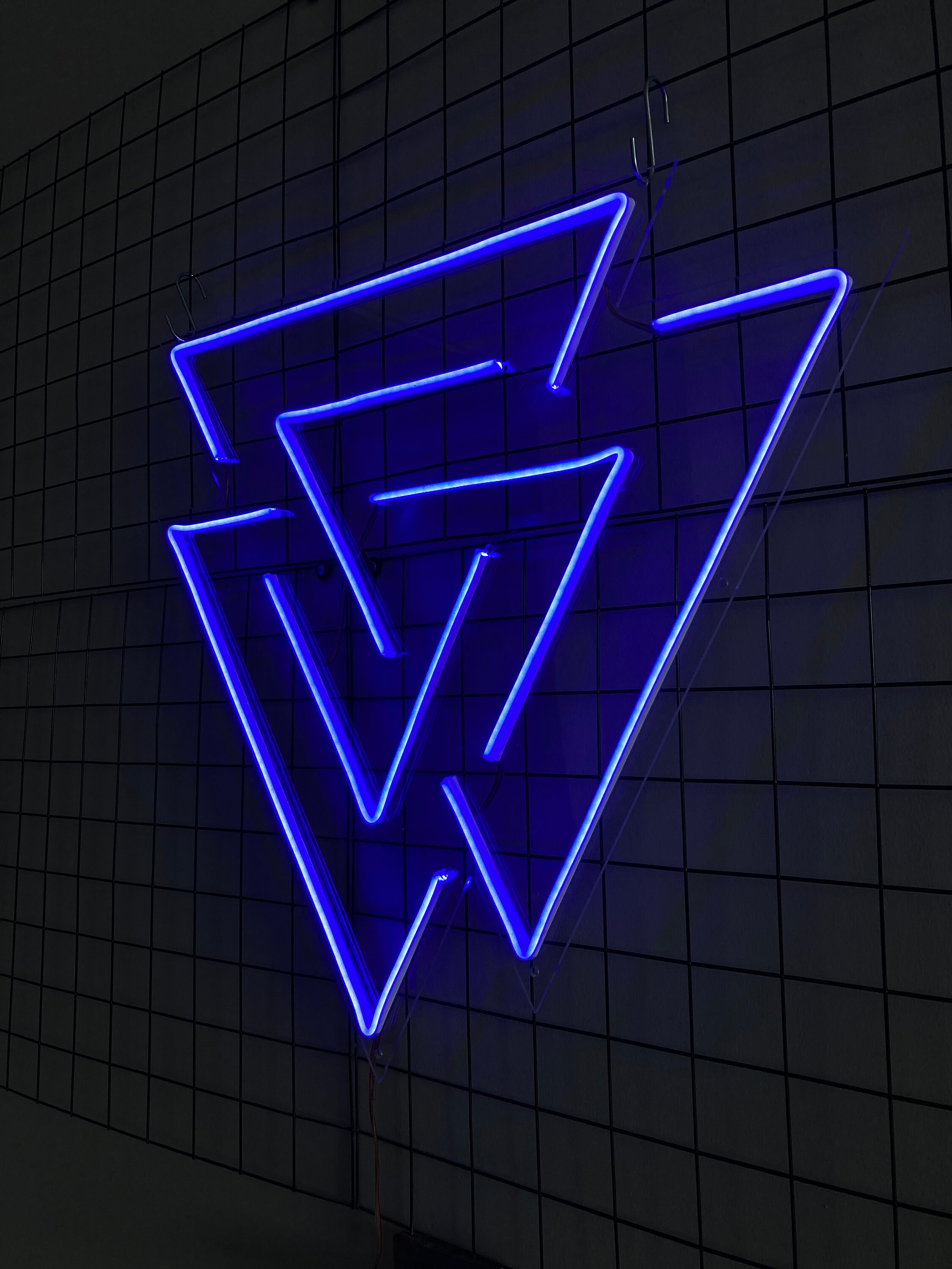 Triangle Neon Sign Neon Light Gift Custom Neon Sign Etsy