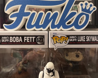 2 kolory, nadruk 3D z logo Funko Pop, napis dekoracyjny, dwukolorowy