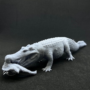 Paintable Miniature of Deinosuchus Riograndensis: Detailed Replica of the Prehistoric Giant Crocodile
