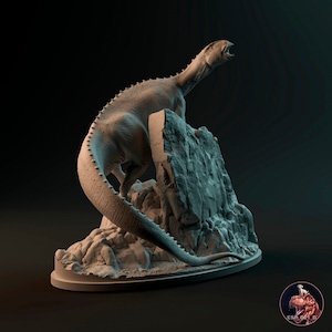 Miniature Tenontosaurus: Resin Replica to Paint. Cretaceous Prehistoric Fauna