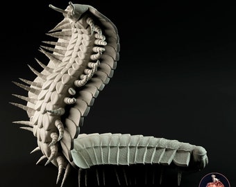 Arthropleura Replica to Paint: Detailed Sculpture of the Prehistoric Giant Arthropod