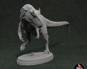 Réplica de Allosaurus en Resina para Pintar: Réplica Detallada de la Fauna Prehistórica del Mesozoico en Miniatura