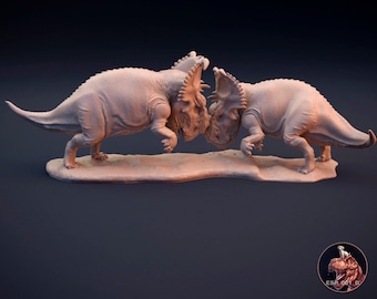 Pachyrhinosaurus, Miniature Scale Diorama; Replicas of Extinct