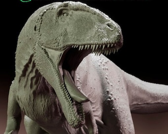 Miniatura para Pintar de Carcharodontosaurus: Réplica Detallada del Dinosaurio Carnívoro del Mesozoico