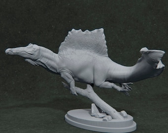 Miniature Cretaceous Spinosaurus replicas to paint: recreate the prehistoric fauna of the Mesozoic with these unique pieces.