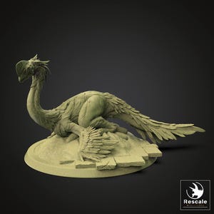 Pack Oviraptor Wild, fantasy wargame miniature, Rescale Miniatures, Dinotopia, Miniature, tabletop miniature, Dinotopia.