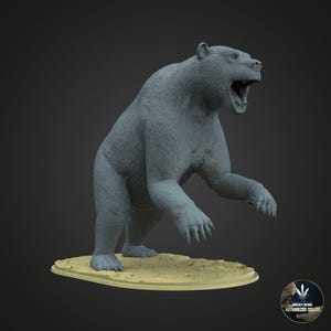 Arctodus pristinus Miniature to Paint: Detailed Replica of the Prehistoric Short-Faced Bear