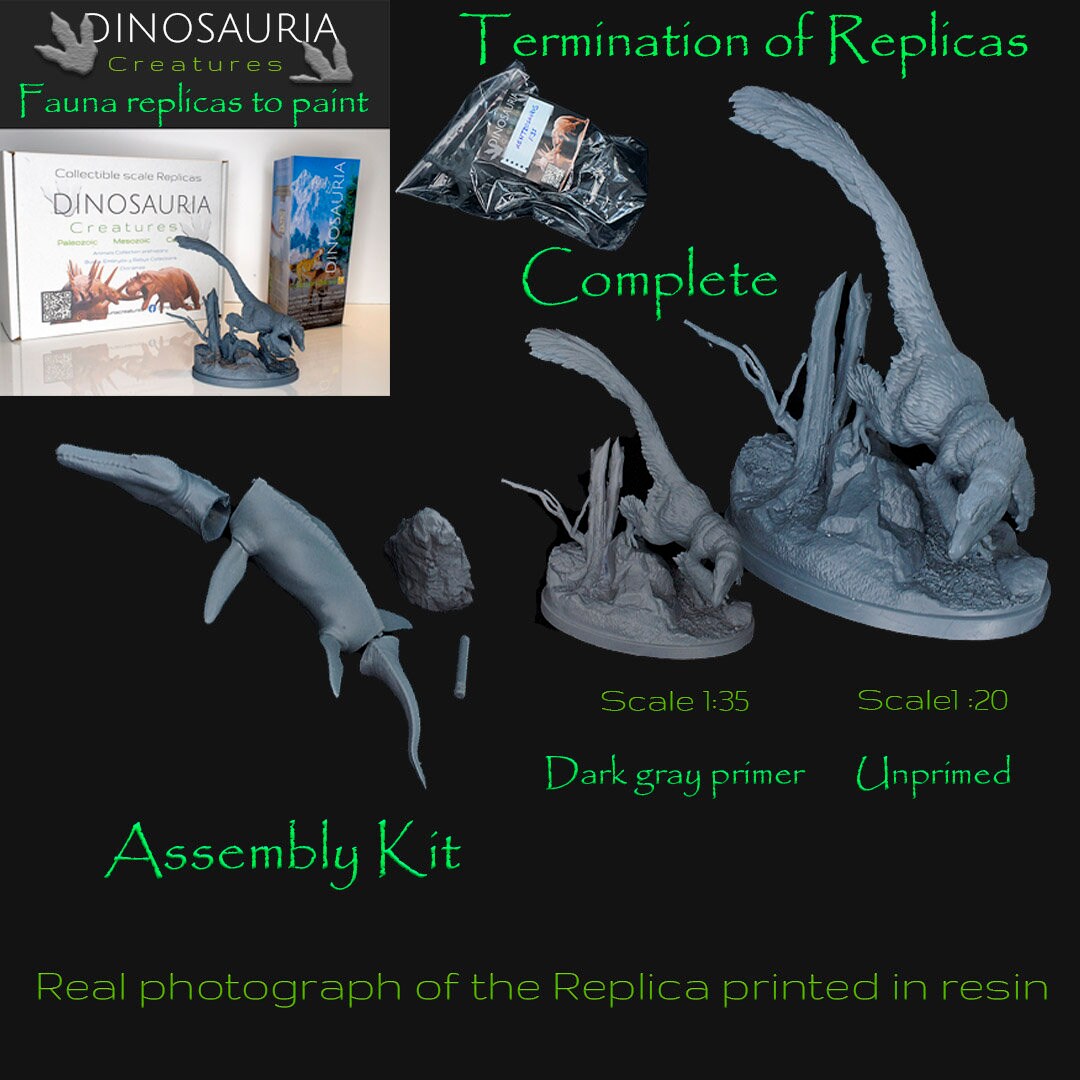 Resin Diorama With Burmese Python and Muntiacus: Paintable Miniatures ...