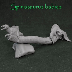 Spinosaurus-baby&#39;s om te schilderen: gedetailleerde replica&#39;s van de Spinosaurus-dinosaurus