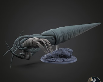 Cameroceras trentonense Miniature to Paint: Replica of the Giant Orthocone Cephalopod from the Ordovician