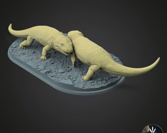 Seymouria baylorensis Miniature to Paint: Detailed Replica of the Transitional Reptile from the Permian