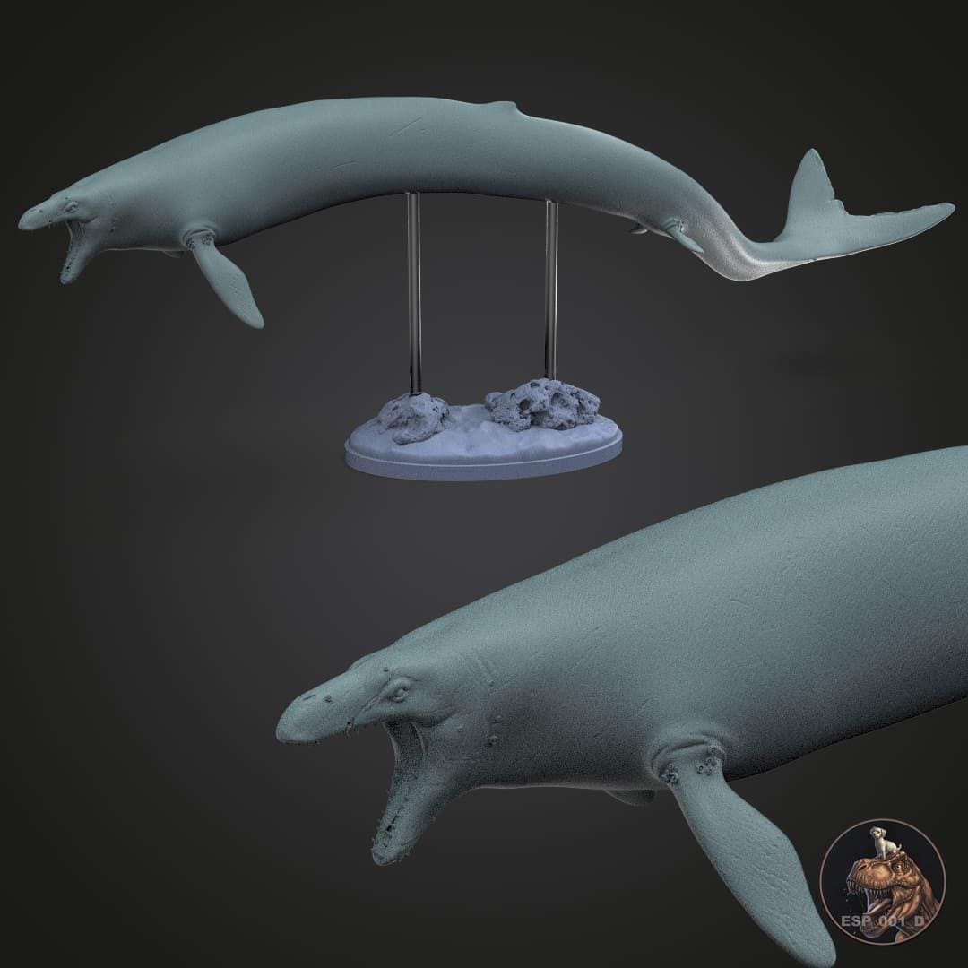 Basilosaurus Cetoides Miniature to Paint: Detailed Replica of the ...
