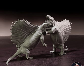 Dimetrodon Miniature to Paint: Detailed Replica of the Prehistoric Reptile with Dorsal Spines