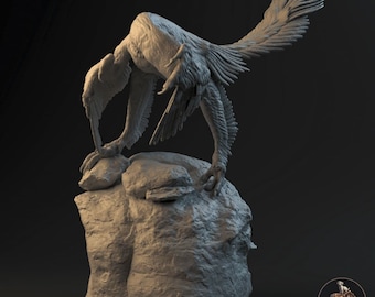 Archaeopteryx lithographica Miniature to Paint: Detailed Replica of the First Prehistoric Bird