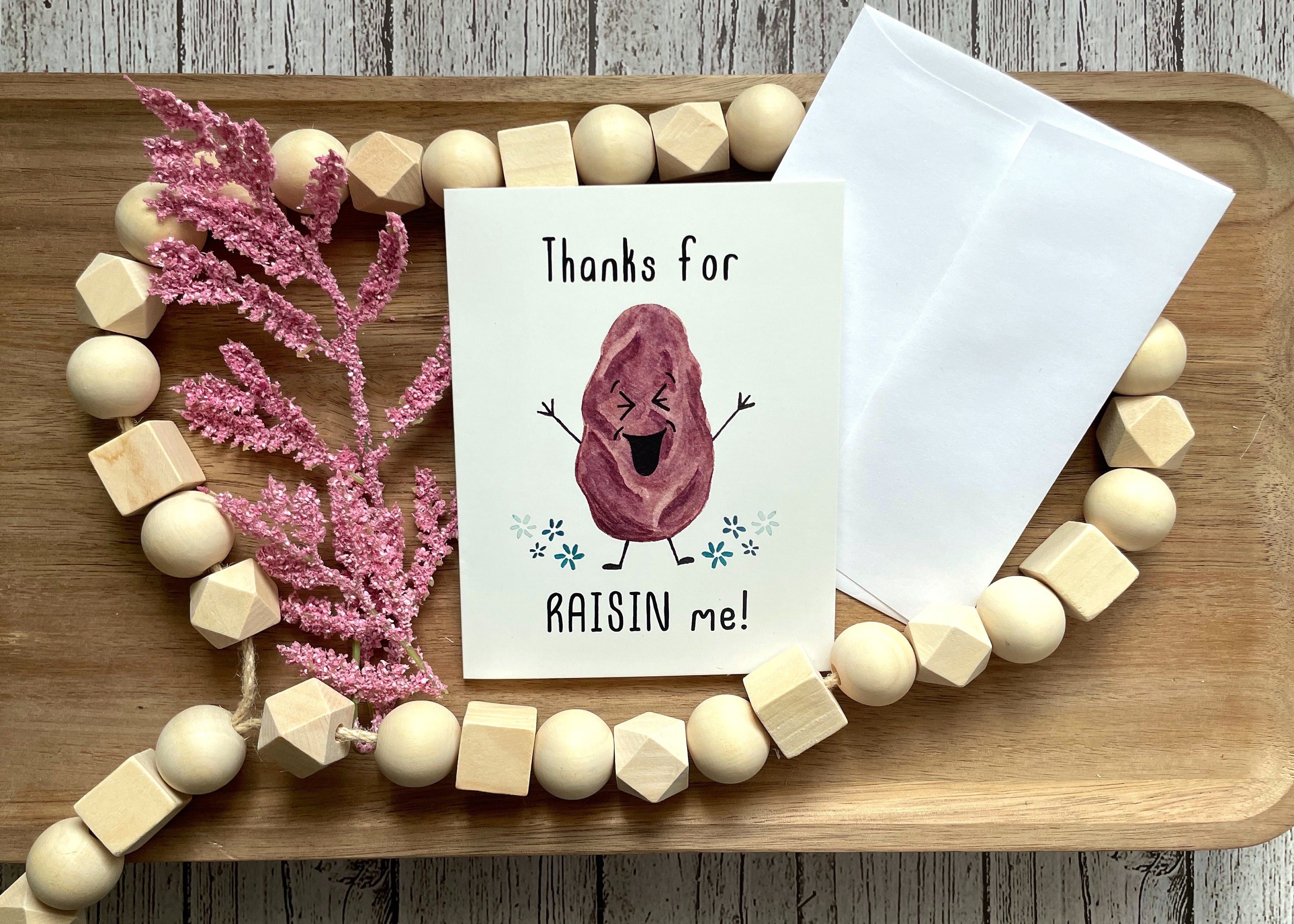 Mother's Day Pun Greeting Cards Watercolor Illustrations (individual or ...