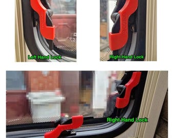 Sicurezza per finestre roulotte, bambini, blocco di sicurezza (orientamento a sinistra o a destra)