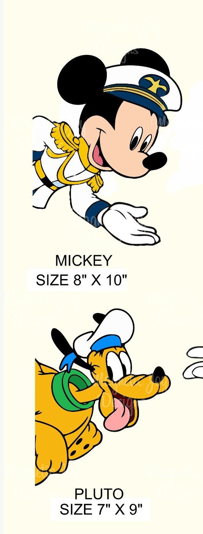 Sailor Mickey & Friends Disney-inspired Magnets For Cruise Ships' Staterooms/Minnie/Donald/Daisy/Goofy/Pluto/Gift idea/Cruise Door Decor image 2