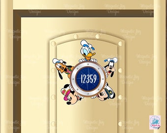 Sailor Mickey & Friends- Disney-inspired Magnets For Cruise Ships' Staterooms/Minnie/Donald/Daisy/Goofy/Pluto/Gift idea/Cruise Door Decor