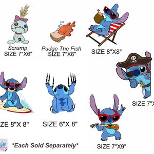 Lilo &amp; Stitch-disney Inspired Cruise Ships Door Magnets/pirate Stitch ...