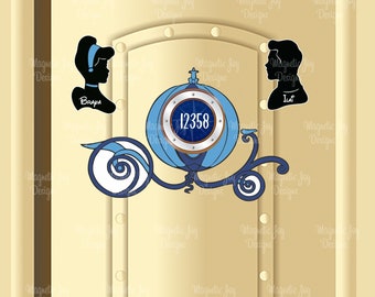 Cinderella Carriage- Disney-inspired Cruise Magnets Ships' Stateroom Doors /Gift ideas for cruising /Cruise Cabin Door Decor