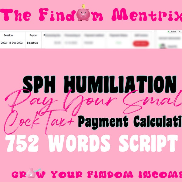 Femdom Script Findom Small Pen*s Humiliation | Female Domination | Humiliate | Financial Domination Script | Onlyfans Script | Adult Script