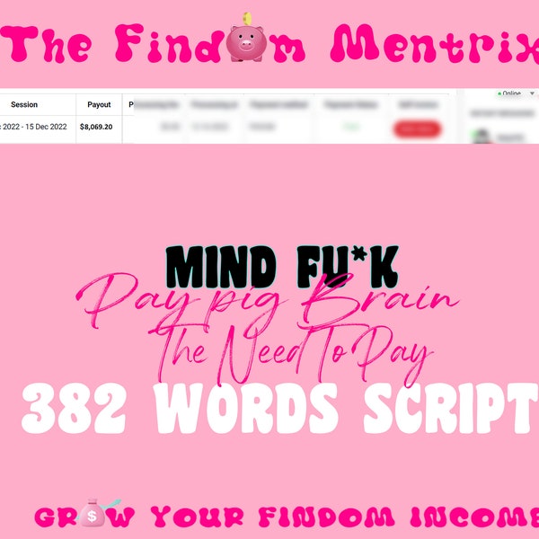 Femdom Script PayPig Onlyfans Findom Script | Financial Domination | Adult Industry Content | OnlyFans Adult Content | Findom Content Ideas